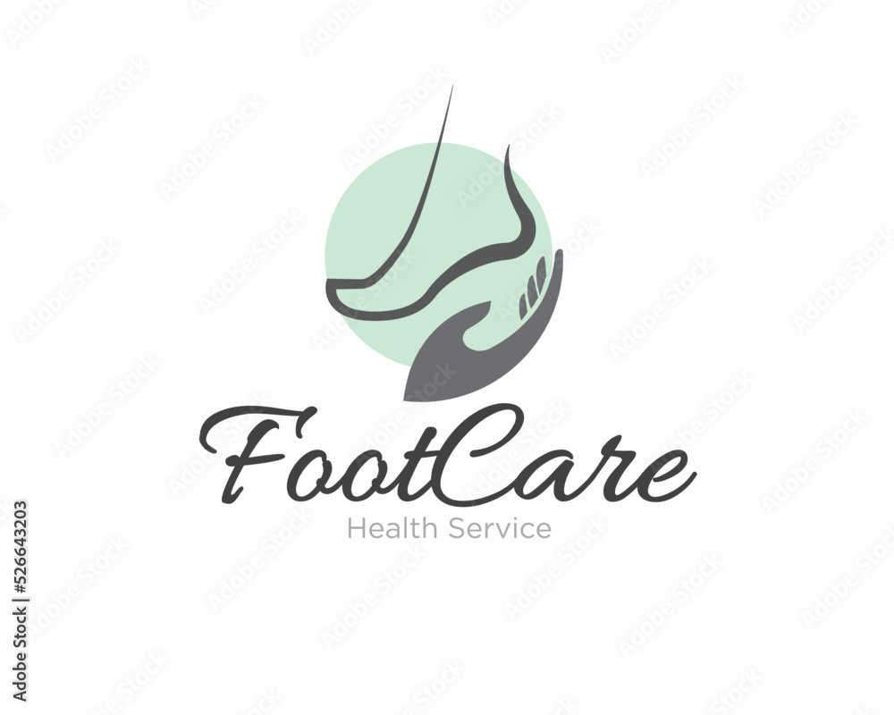 Obraz premium foot care logo designs simple modern for foot medical center and health service