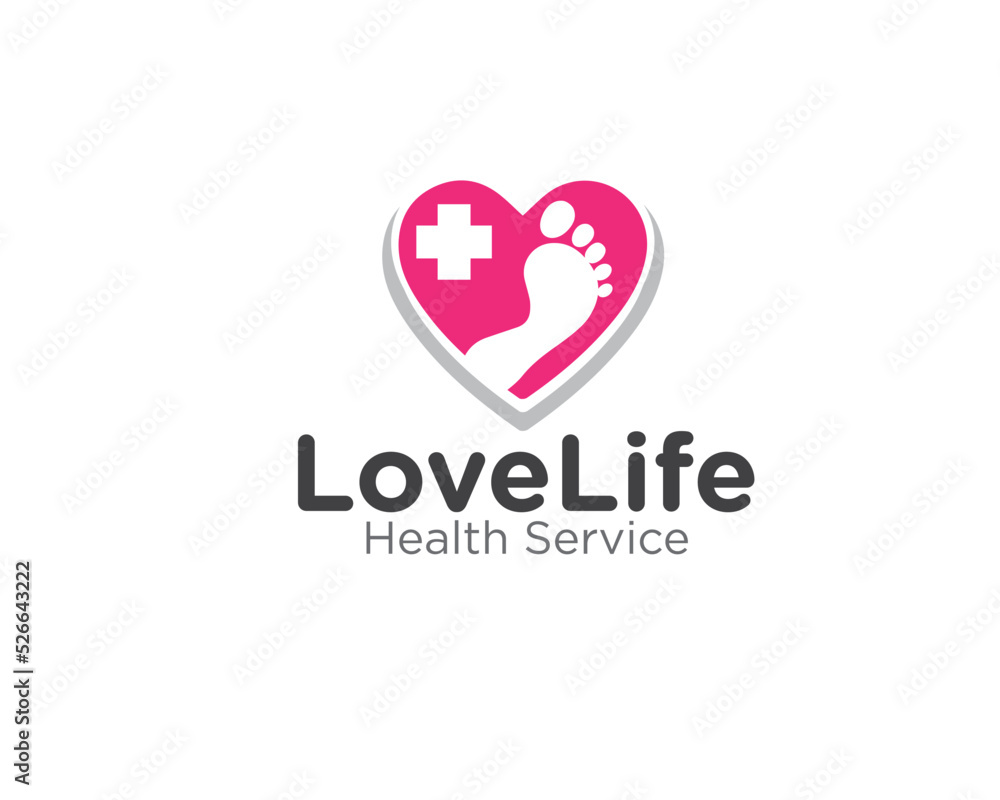 cross love foot care logo designs for medical service or clinic and hospital symbol or medical icon logo cross love foot care logo designs for medical service or clinic and hospital symbol or medical icon logo