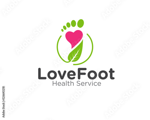 love foot care logo designs for medical service and clinical symbol or traditional medical
