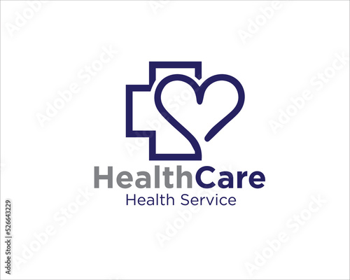 love health care logo designs for medical service and hospital logo