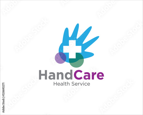 hand care logo designs for medical service and clinic symbols and hospital logo designs © Health19Art