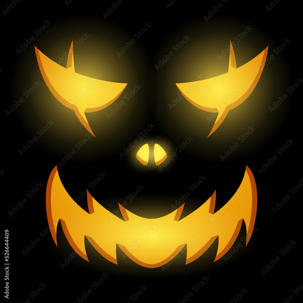 Halloween Pumpkin Face, Vector illustration Halloween Pumpkin Face, Vector illustration