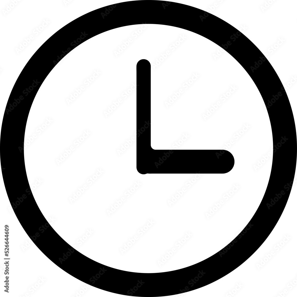clock vector icon illustration on white background..eps clock vector icon illustration on white background..eps