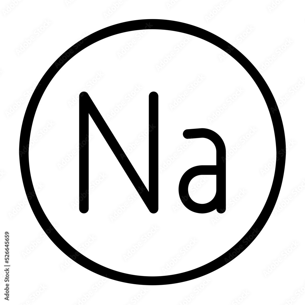 sodium line icon sodium line icon