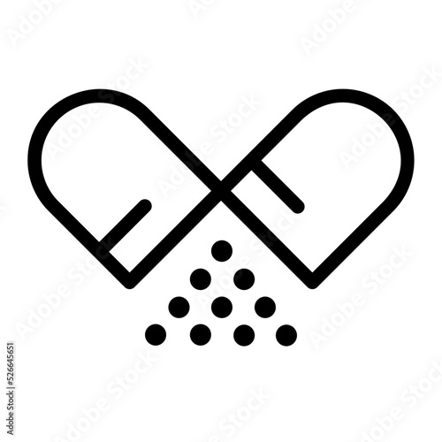 pills line icon