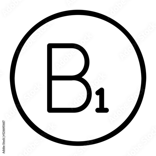 vitamin line icon