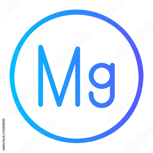 magnesium gradient icon