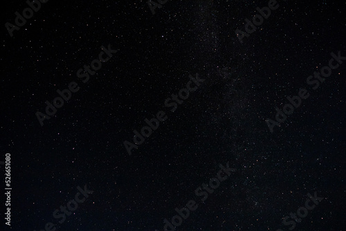 dark night sky with bright white stars