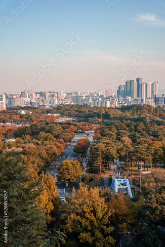 Autumn from Seoul Sky Park