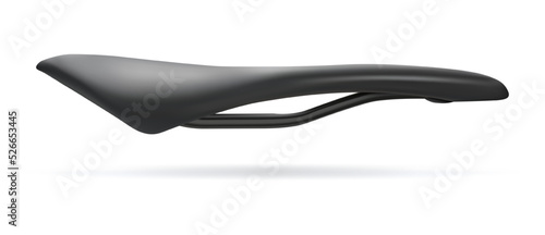 Vector illustration, bicycle saddle, road sports saddle