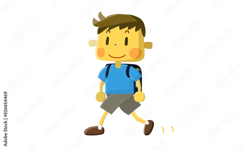 歩く男の子 歩く男の子