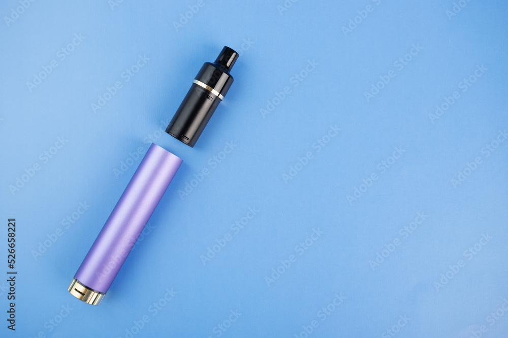 electronic cigarette reusable, vape, copy space electronic cigarette reusable, vape, copy space