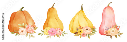 Draw ment For fall Autumn harvest Watercolor style