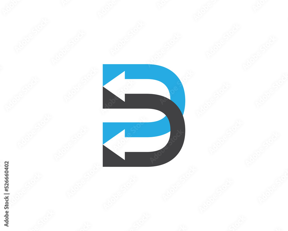 Initial Letter B Arrow Logo Concept icon sign symbol Design Element Line Art Style. Marketing, Logistic, Business Logotype. Vector illustration template Initial Letter B Arrow Logo Concept icon sign symbol Design Element Line Art Style. Marketing, Logistic, Business Logotype. Vector illustration template