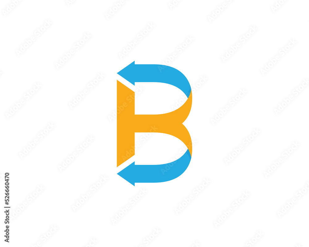 Initial Letter B Arrow Logo Concept sign icon symbol Design Element. Marketing, Logistic, Business Logotype. Vector illustration template Initial Letter B Arrow Logo Concept sign icon symbol Design Element. Marketing, Logistic, Business Logotype. Vector illustration template
