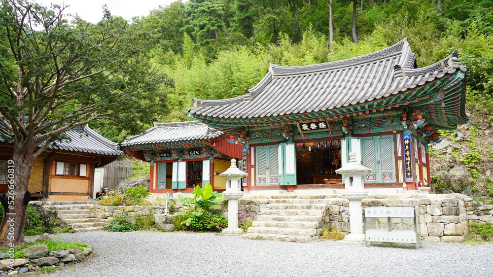 the landscape of Seokgolsa Temple in Miryang, Korea