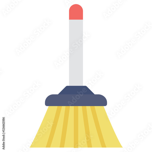 Broom Vector Icon