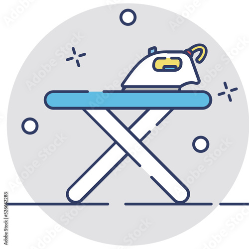 Iron Stand Vector Icon