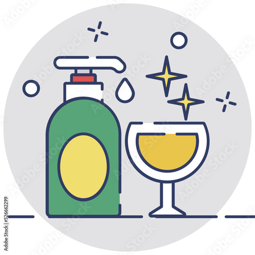 Dishwash Vector Icon