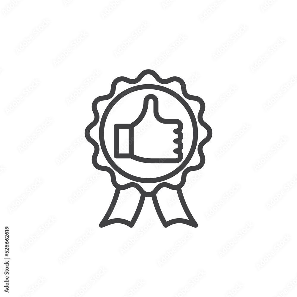Award badge line icon Award badge line icon