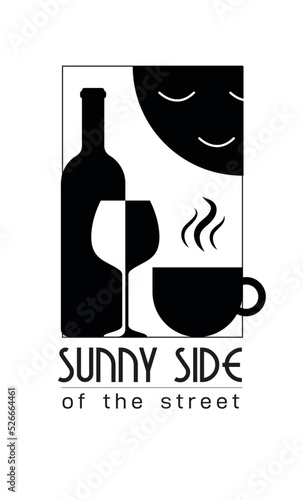 Obraz na płótnie CAFEE PLACE LOGO