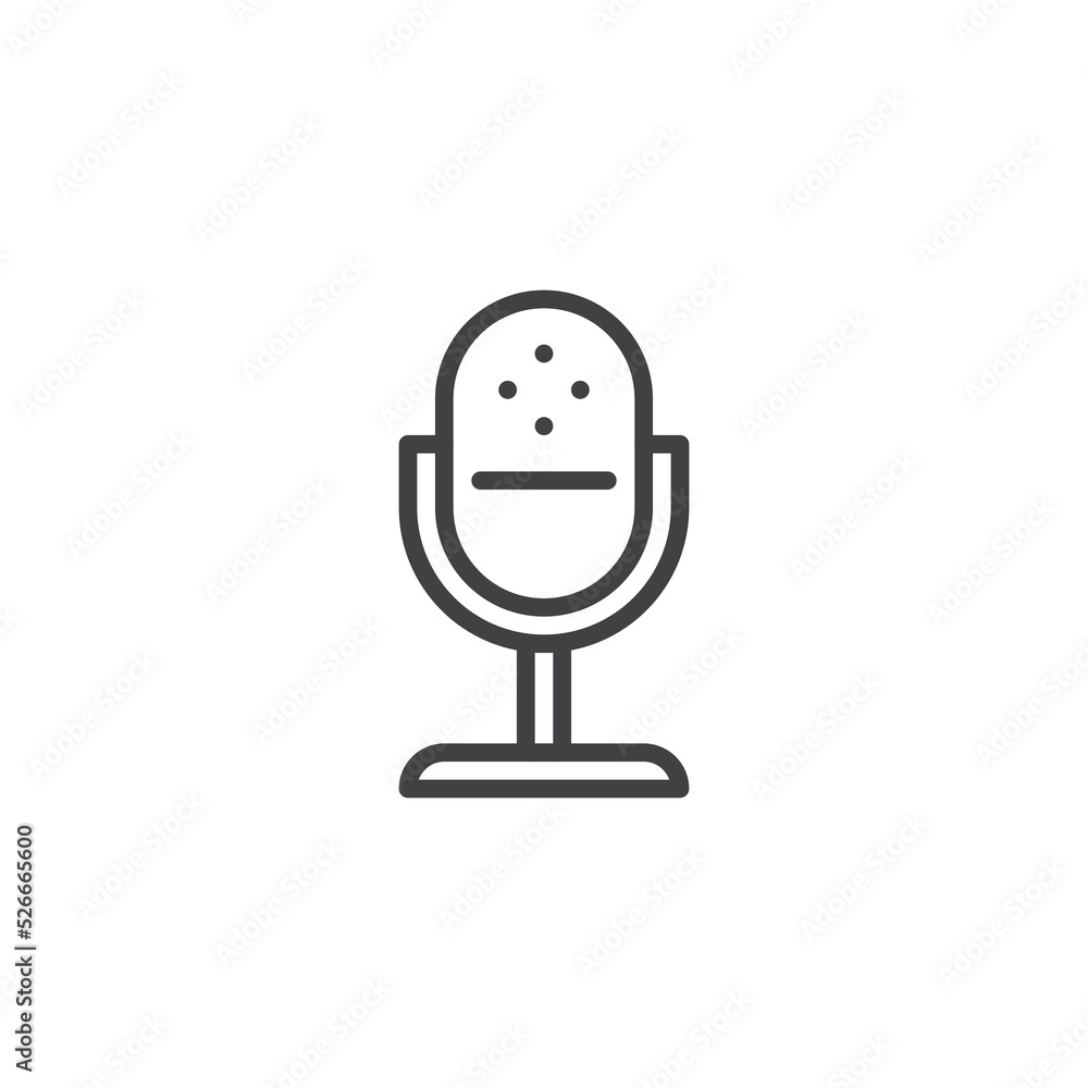 Microphone line icon Microphone line icon