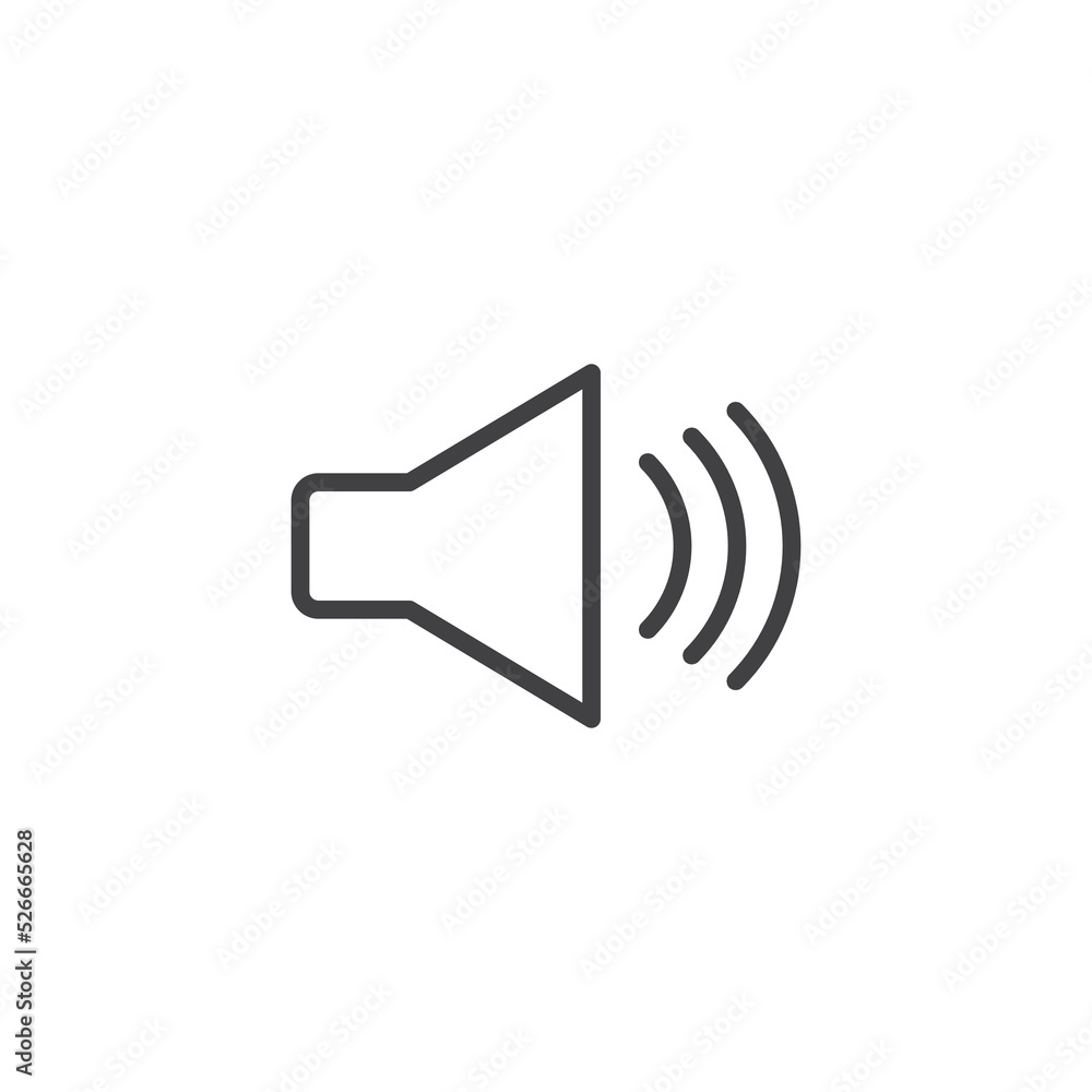 Sound volume line icon Sound volume line icon