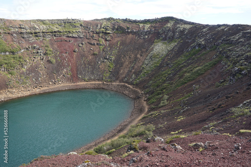 Kerid - volcanic crater in Iceland