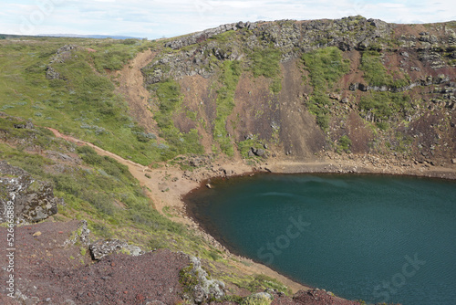 Kerid - volcanic crater in Iceland