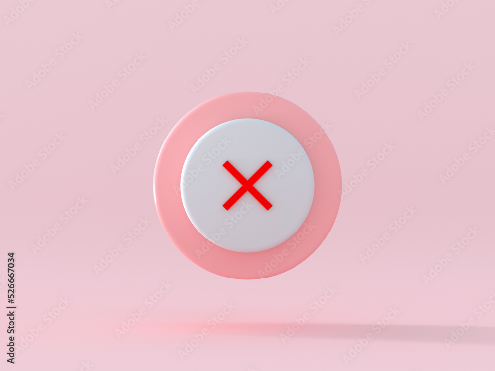 no icon red pink circle 3d rendering no icon red pink circle 3d rendering