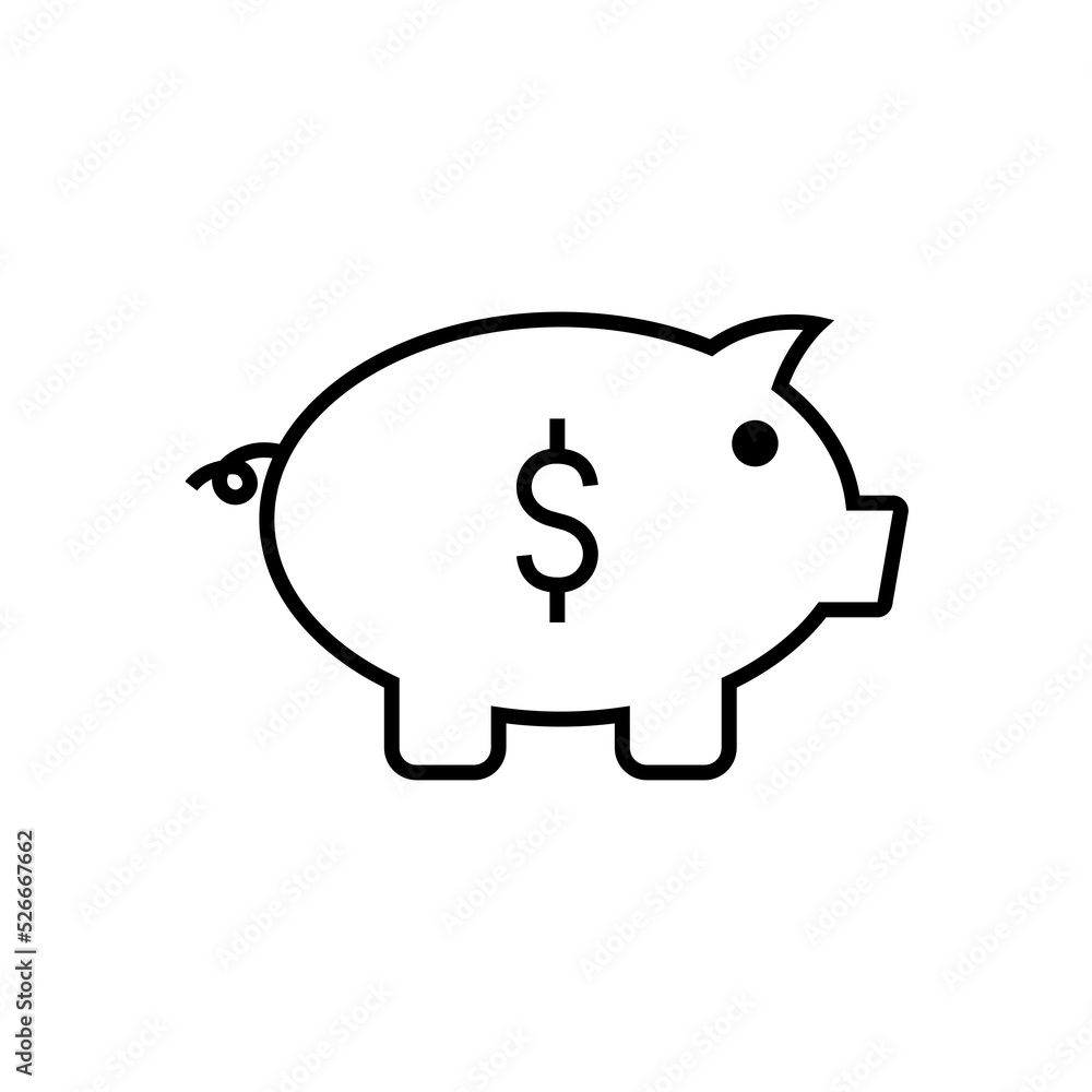 piggy bank for financials business icon design piggy bank for financials business icon design