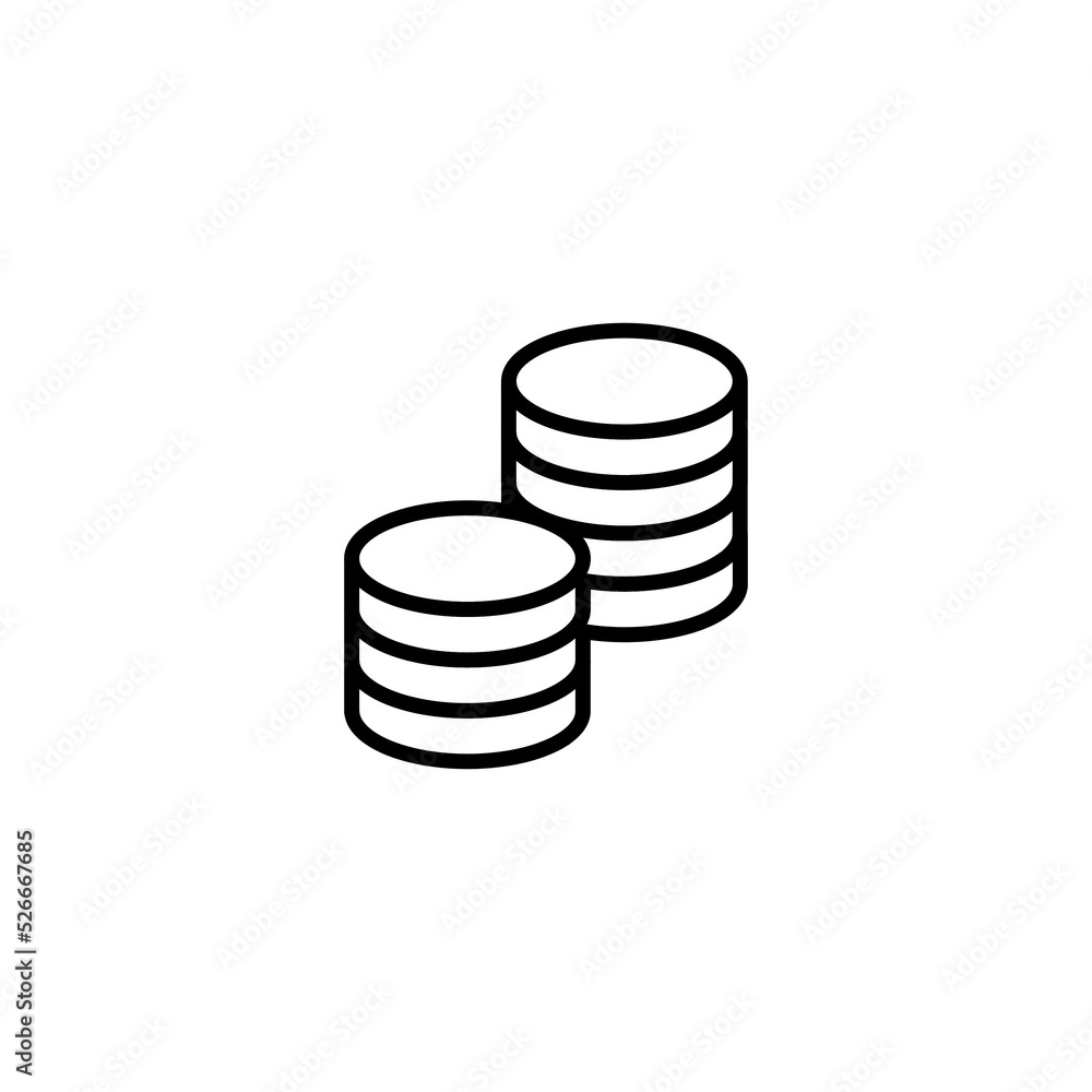 coins for financials business icon design coins for financials business icon design
