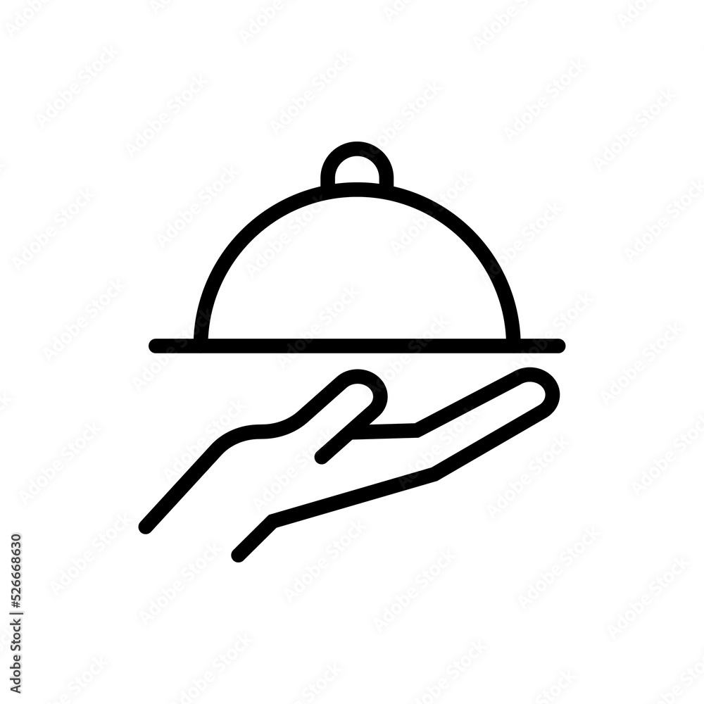 waiters for food delivery business icon waiters for food delivery business icon