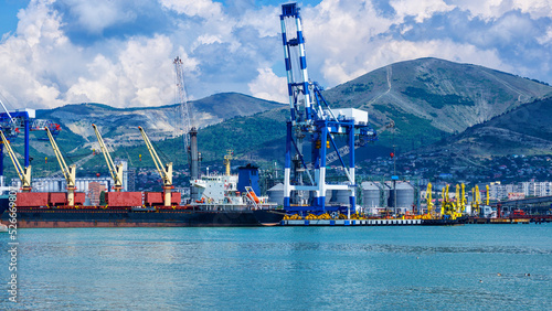 Sea trade port, on the Black Sea