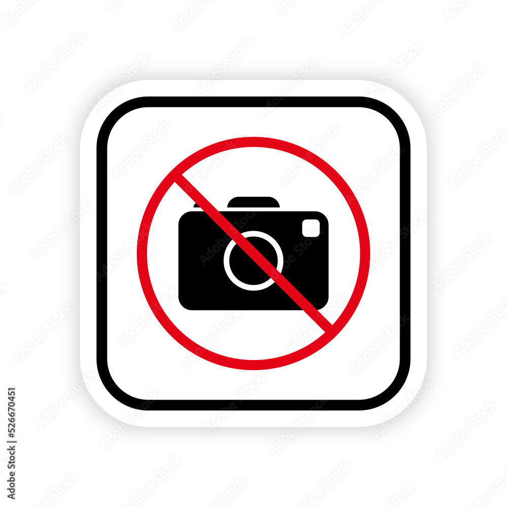 Ban Photo Camera Black Silhouette Icon. No Allowed Zone Camera Capture Picture Forbidden Pictogram. Photography Red Stop Symbol. Caution Photo Camera Prohibited Area. Isolated Vector Illustration Ban Photo Camera Black Silhouette Icon. No Allowed Zone Camera Capture Picture Forbidden Pictogram. Photography Red Stop Symbol. Caution Photo Camera Prohibited Area. Isolated Vector Illustration
