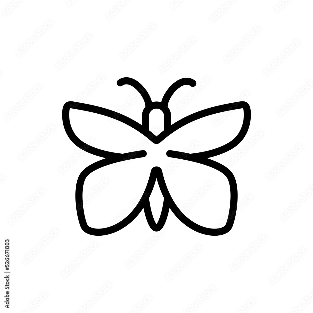 butterflies icon design. simple garden tool illustration butterflies icon design. simple garden tool illustration