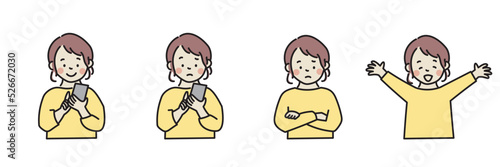 スマートフォンを使う若い女性