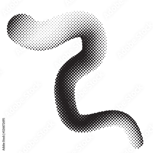 Aesthetic dotted design element. Bauhaus poster . Modern art .Abstract composition . Dots in perspective. Halftone dots texture effect .Contemporary vector design 