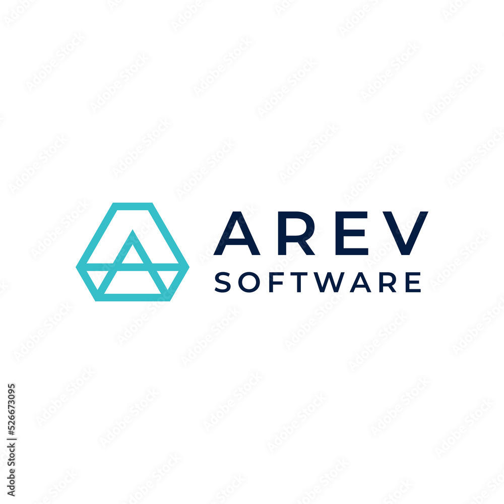 monogram letter A logo design monogram letter A logo design