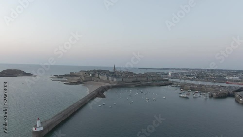 Wallpaper Mural Drone saint Malo Torontodigital.ca