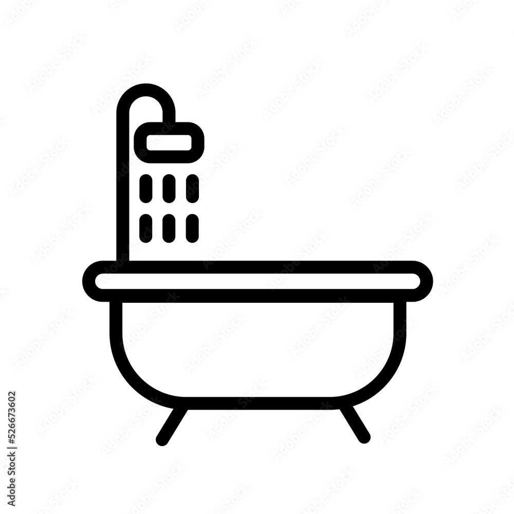 bathtub icon design. simple cleaning illustration bathtub icon design. simple cleaning illustration