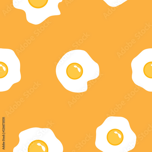 EGGS SEAMLESS PATTERN. EGG FRIED SEAMLESS PATTERN. CUTE EGG PATTERN. YOLK SEAMLESS PATTERN