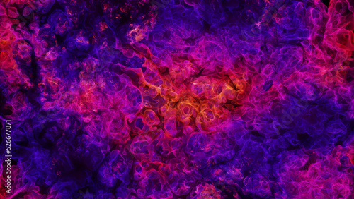 3d rendering of galaxy, space and star dust. Multicolored nebulae and abstract neon clouds and waves. Digital 3d art background.