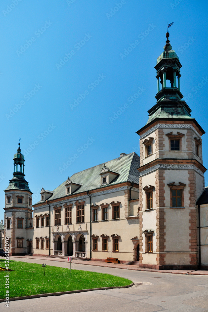Palace of the Krakow Bishops in Kielce, swieokrzyskie Voivodeship, Poland.