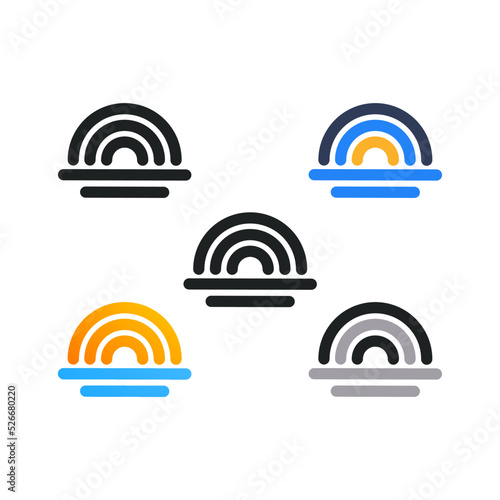 Rainbow Weather Forecast Icon Pack