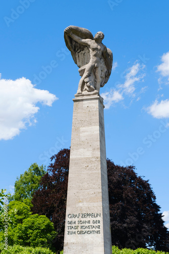 Germany, Baden-Wurttemberg, Konstanz, Monument to Count Zeppelin photo