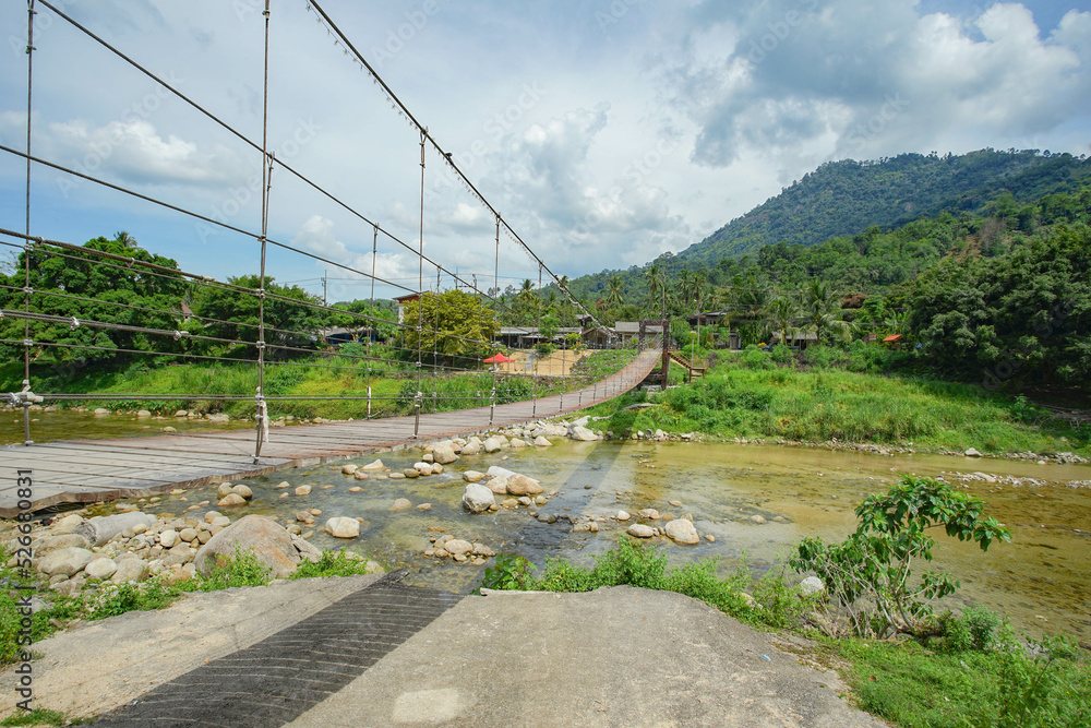 One of the best travel destinations fresh air village in thailand Named Kiriwong village.
