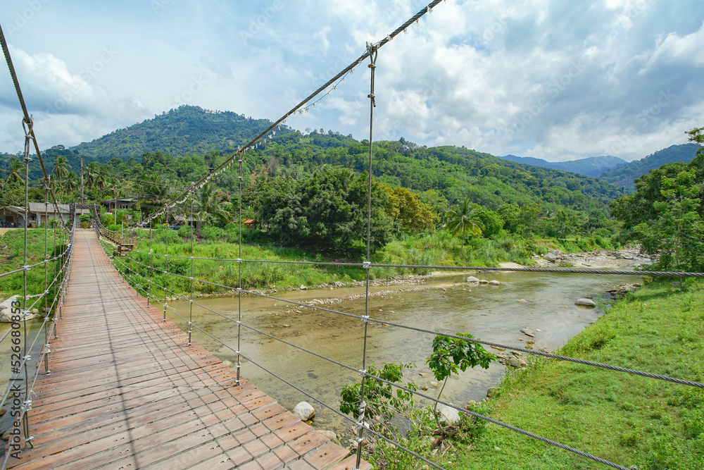 One of the best travel destinations fresh air village in thailand Named Kiriwong village.