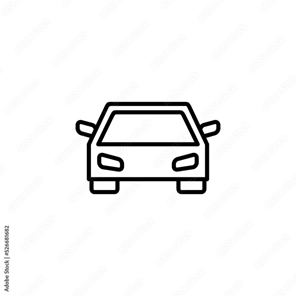 Car icon vector for web and mobile app. car sign and symbol. small sedan Car icon vector for web and mobile app. car sign and symbol. small sedan