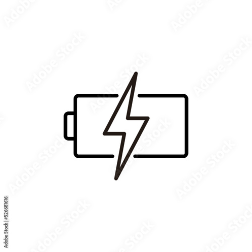 Battery icon vector for web and mobile app. battery charging sign and symbol. battery charge level